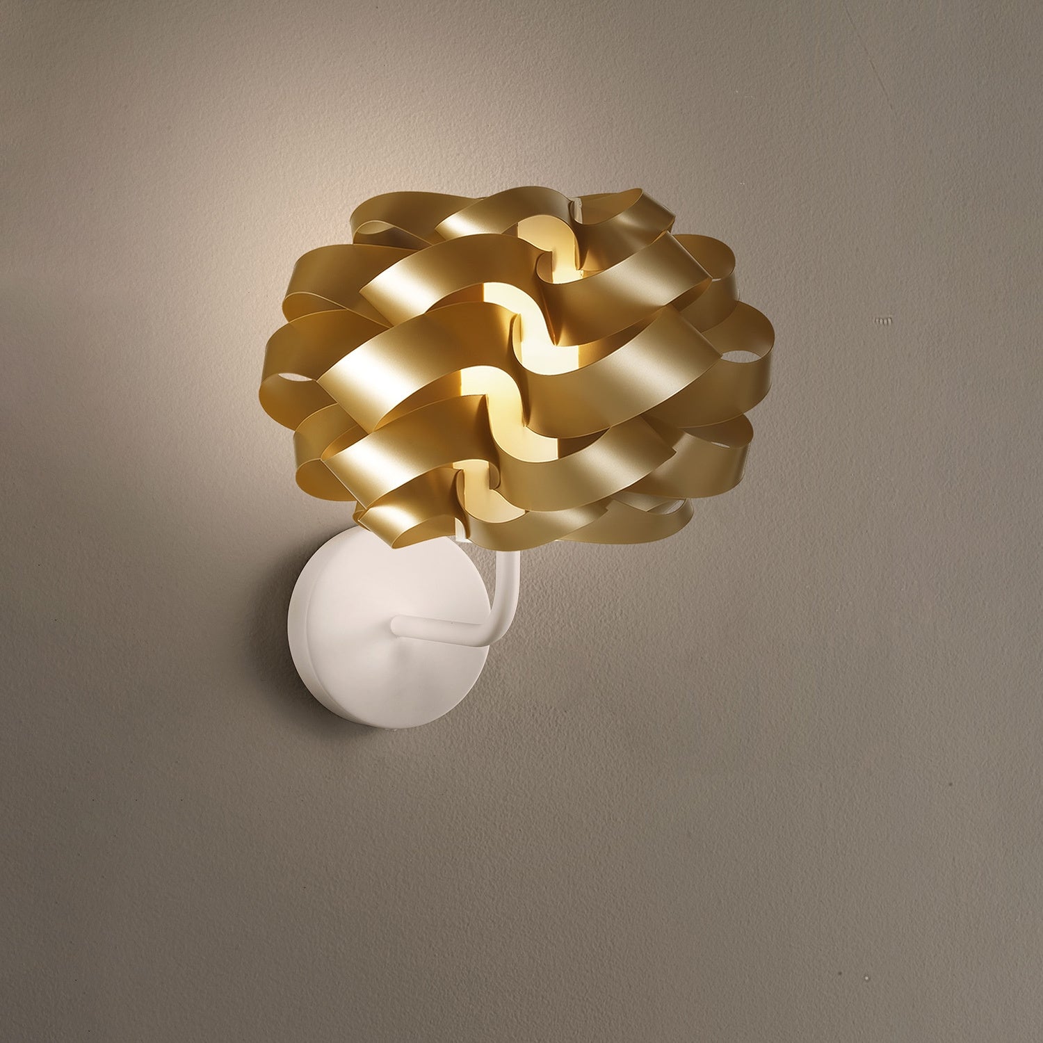 Applique Moderna Cloud Polilux ® New Gold E Metallo 1 Luce E14