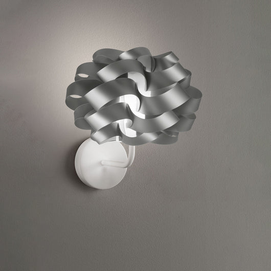 Applique Moderna Cloud Polilux ® Argento E Metallo 1 Luce E14
