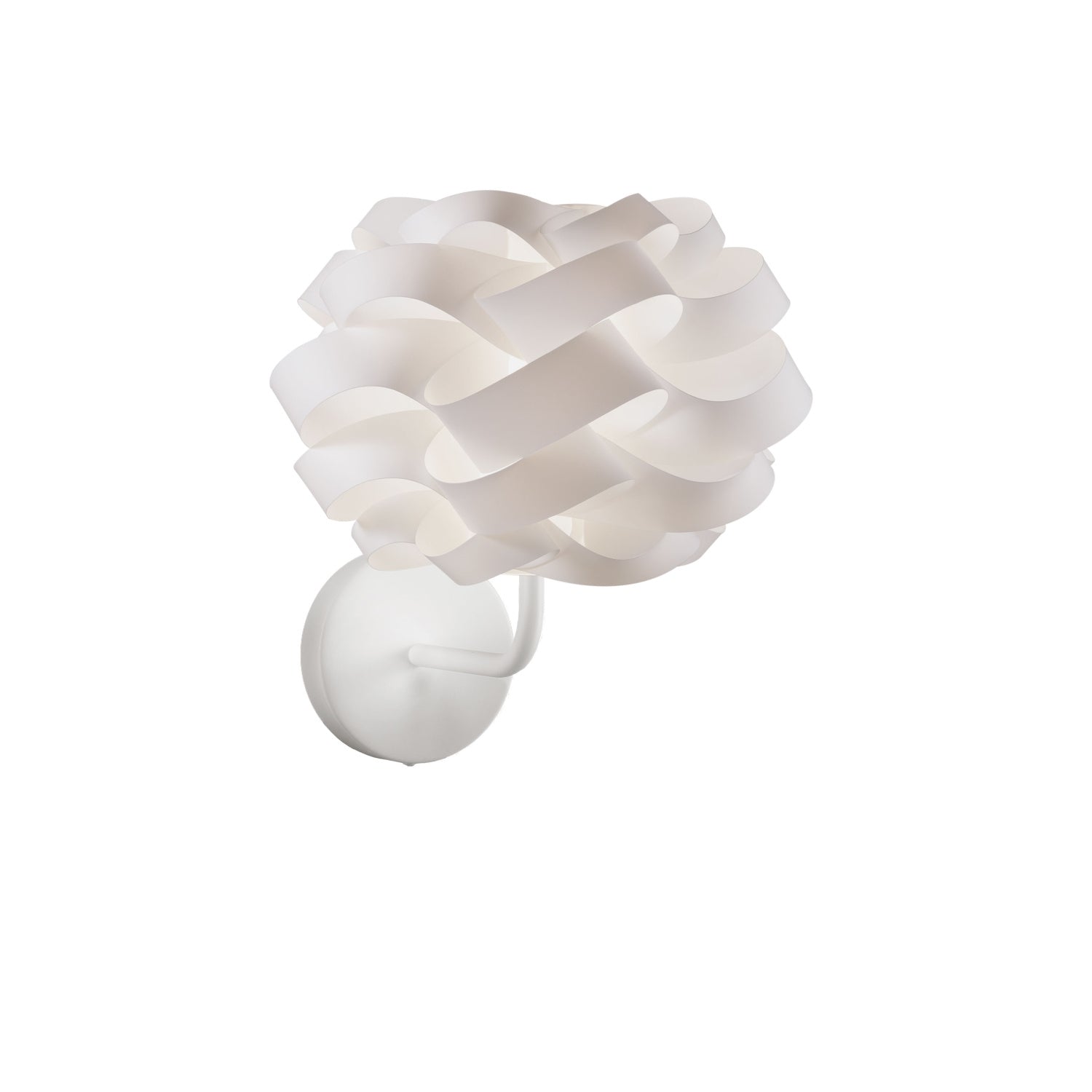 Applique Moderna Cloud Polilux ® Bianco E Metallo 1 Luce E14