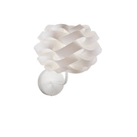 Applique Moderna Cloud Polilux ® Bianco E Metallo 1 Luce E14