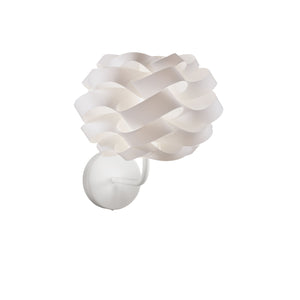 Applique Moderna Cloud Polilux ® Bianco E Metallo 1 Luce E14
