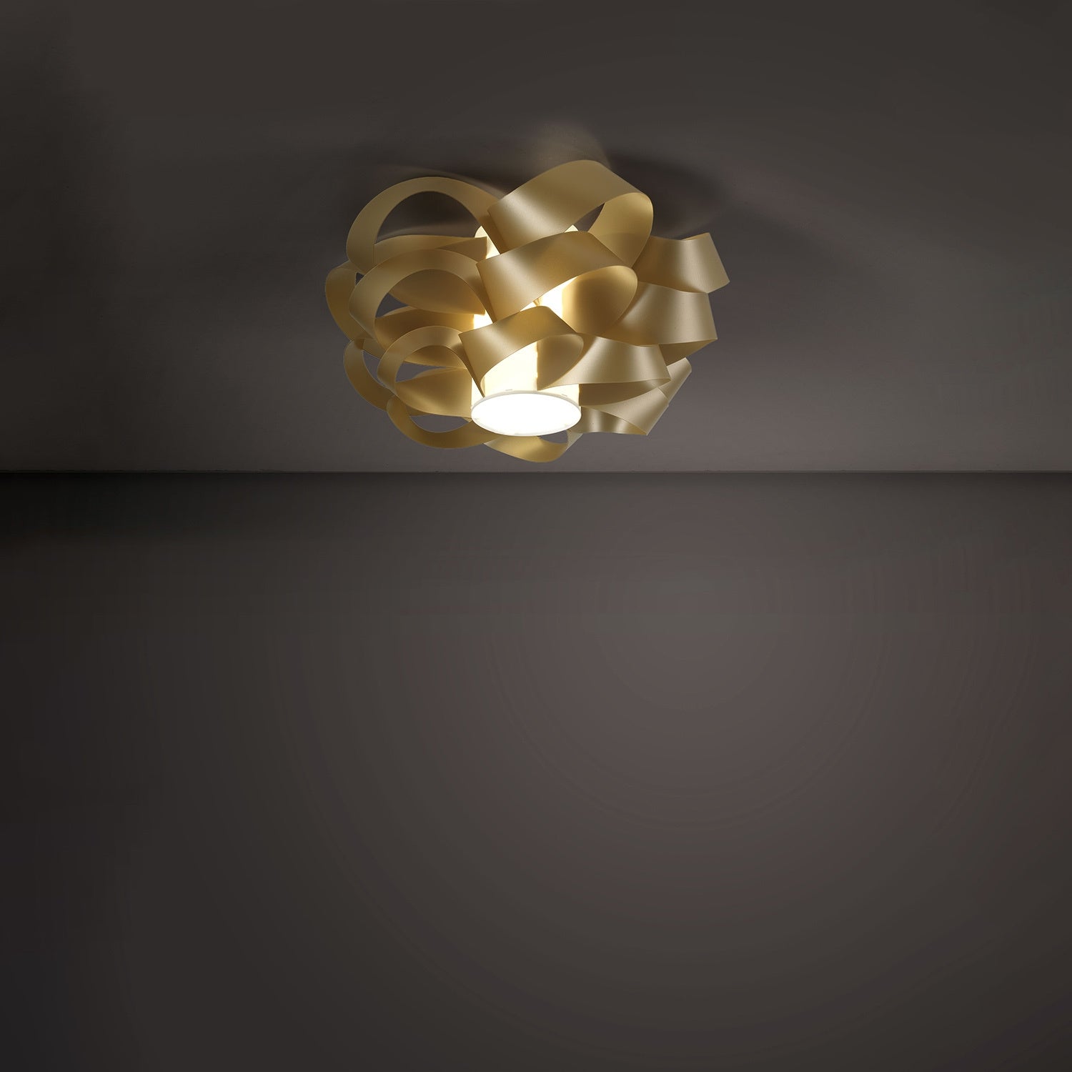 Plafoniera Moderna Cloud Polilux ® New Gold 1 Luce E27 D60Cm