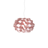Lampadario Moderno Cloud Polilux ® Pink Metal E Metallo Cromo 5 Luci E27