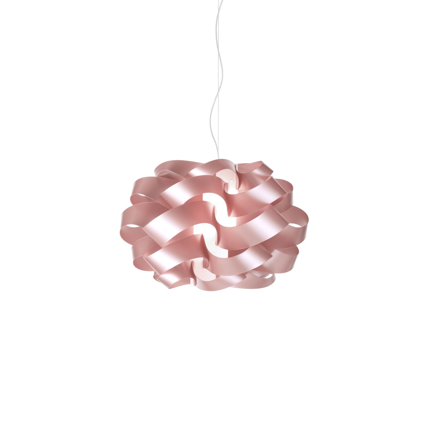 Sospensione Moderna Cloud Polilux ® Pink Metal E Metallo Cromo 1 Luce E27 D.50Cm