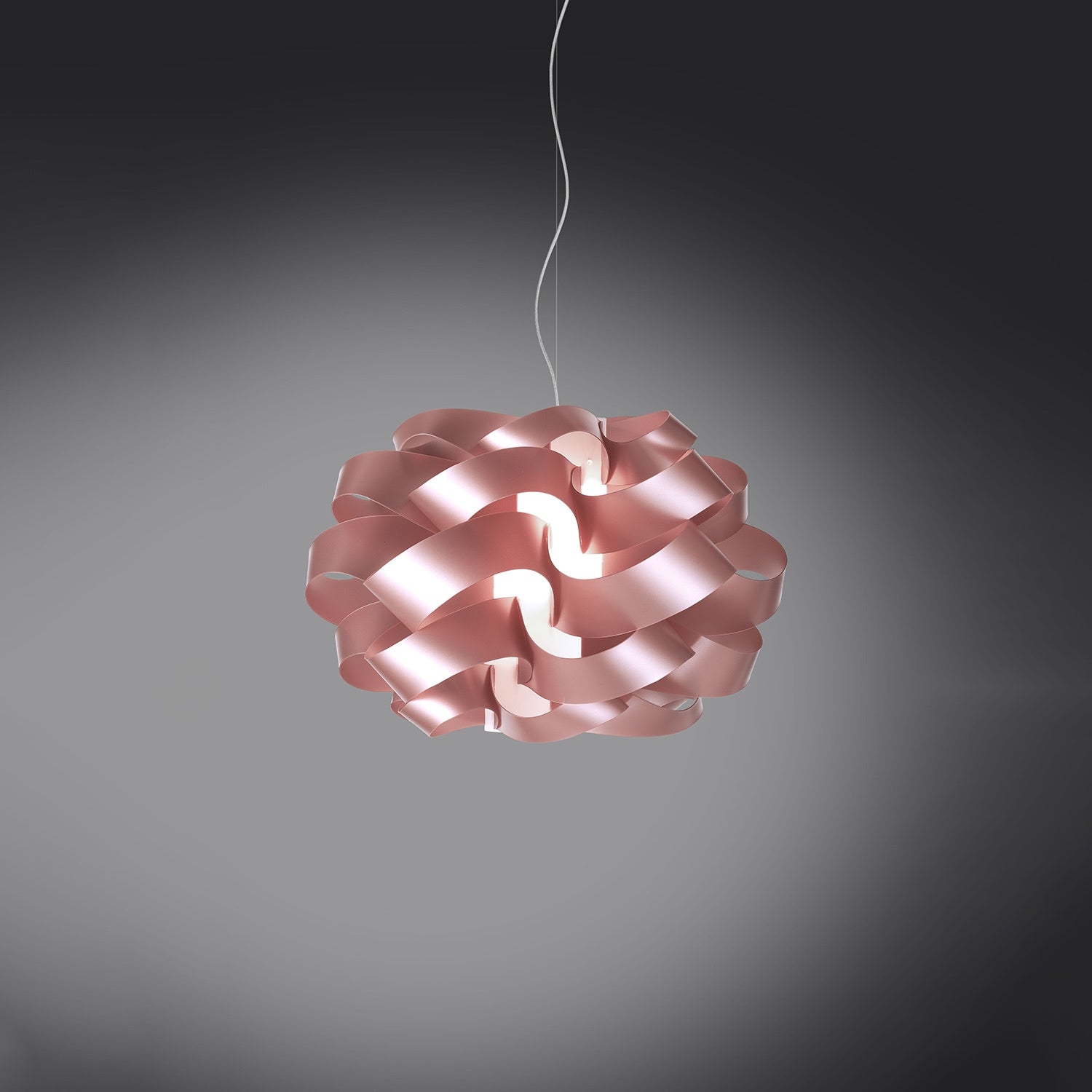 Sospensione Moderna Cloud Polilux ® Pink Metal E Metallo Cromo 1 Luce E27 D.50Cm