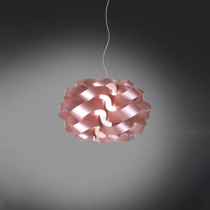 Sospensione Moderna Cloud Polilux ® Pink Metal E Metallo Cromo 1 Luce E27 D.50Cm