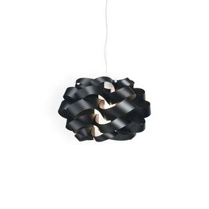 Lampadario Moderno Cloud Polilux ® Nero E Metallo Cromo 2 Luci E27