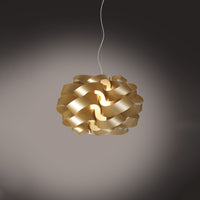 Lampadario Moderno Cloud Polilux ® New Gold E Metallo Cromo 2 Luci E27