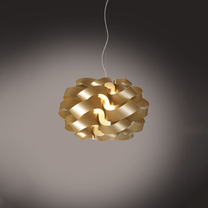 Lampadario Moderno Cloud Polilux ® New Gold E Metallo Cromo 2 Luci E27