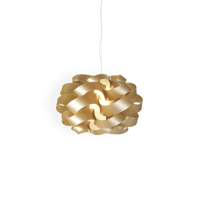 Lampadario Moderno Cloud Polilux ® New Gold E Metallo Cromo 2 Luci E27