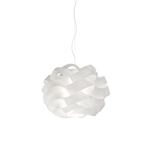 Lampadario Moderno Cloud Polilux ® Bianco E Metallo Cromo 2 Luci E27