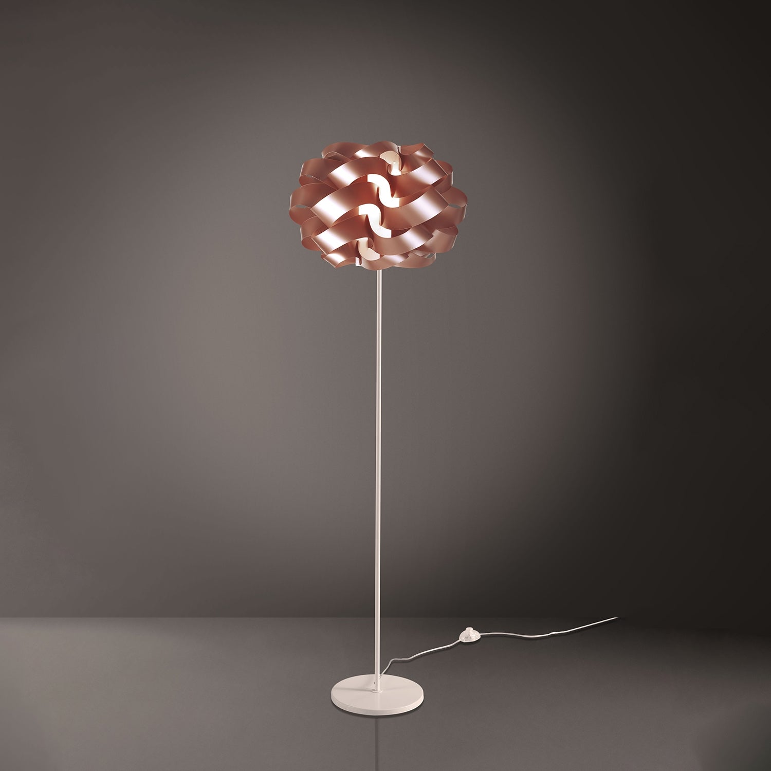 Piantana Moderna Cloud Polilux ® Rame E Metallo 1 Luce E27