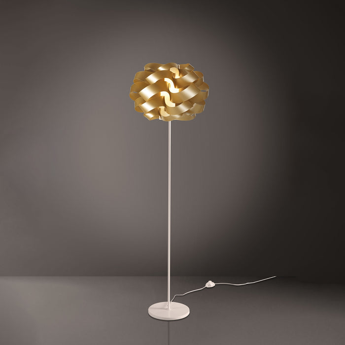 Piantana Moderna Cloud Polilux ® New Gold E Metallo 1 Luce E27