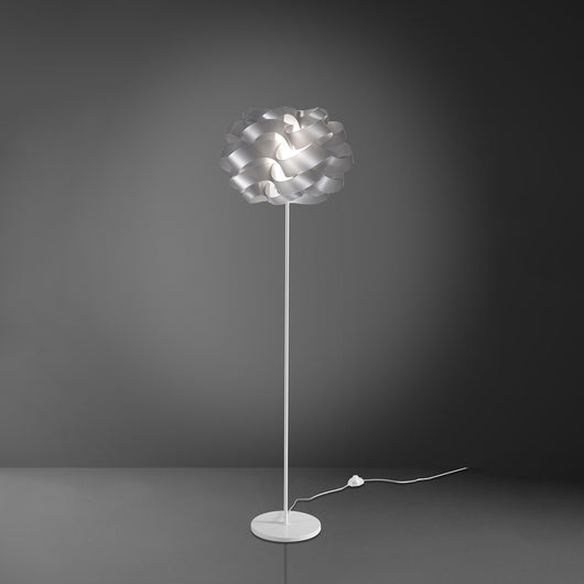 Piantana Moderna Cloud Polilux ® Argento E Metallo 1 Luce E27