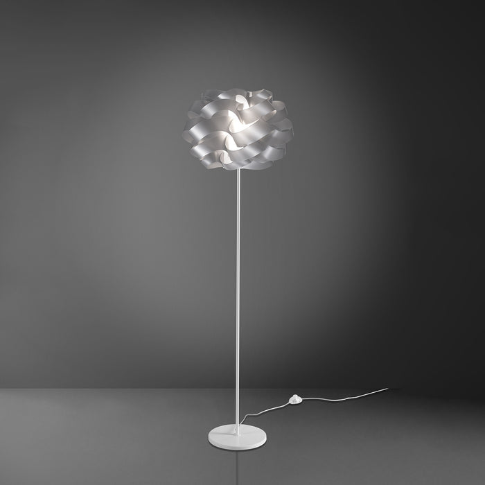 Piantana Moderna Cloud Polilux ® Argento E Metallo 1 Luce E27