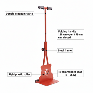 Rullo pressaguaina manico doppia impugnatura altezza regolabile