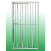 Pannello con porta tubolare per box cani con zincatura a caldo 100xh180 cm