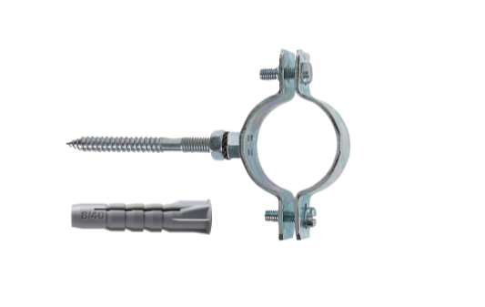 COLLARE PER TUBI CPS-V COMPLETO DI VITE E TASSELLO FISCHER - CPS-V 1/2''