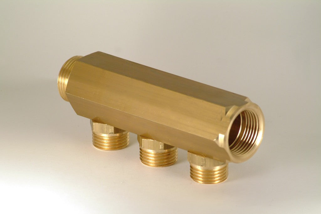 COLLETTORI 2 POSTI MF S/RUB 3/4 USCITA 3/8