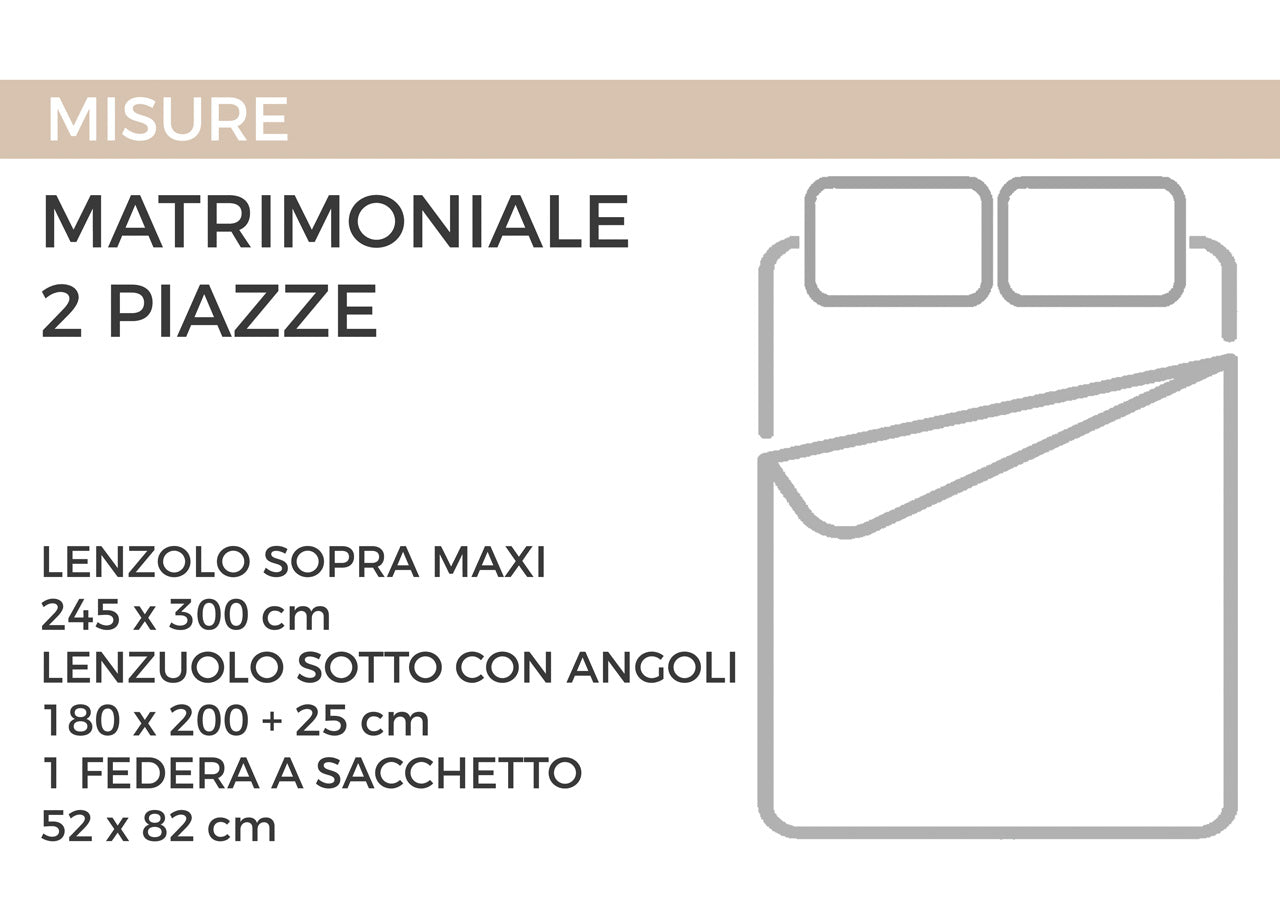 Completo Lenzuola In Morbida Flanella Made Italy Disegno Venezia C.N - 2 Piazze - Rosa