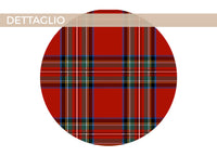 Completo Lenzuola In Morbida Flanella Made Italy Disegno Natalizio Scozzese C.N - Piazza Mezza - Scozzese