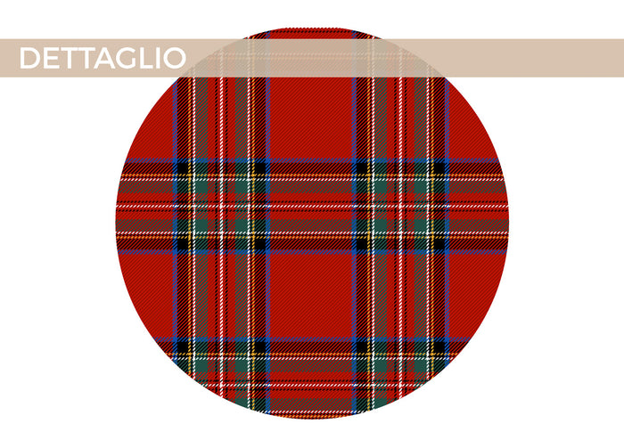 Completo Lenzuola In Morbida Flanella Made Italy Disegno Natalizio Scozzese C.N - Piazza Mezza - Scozzese