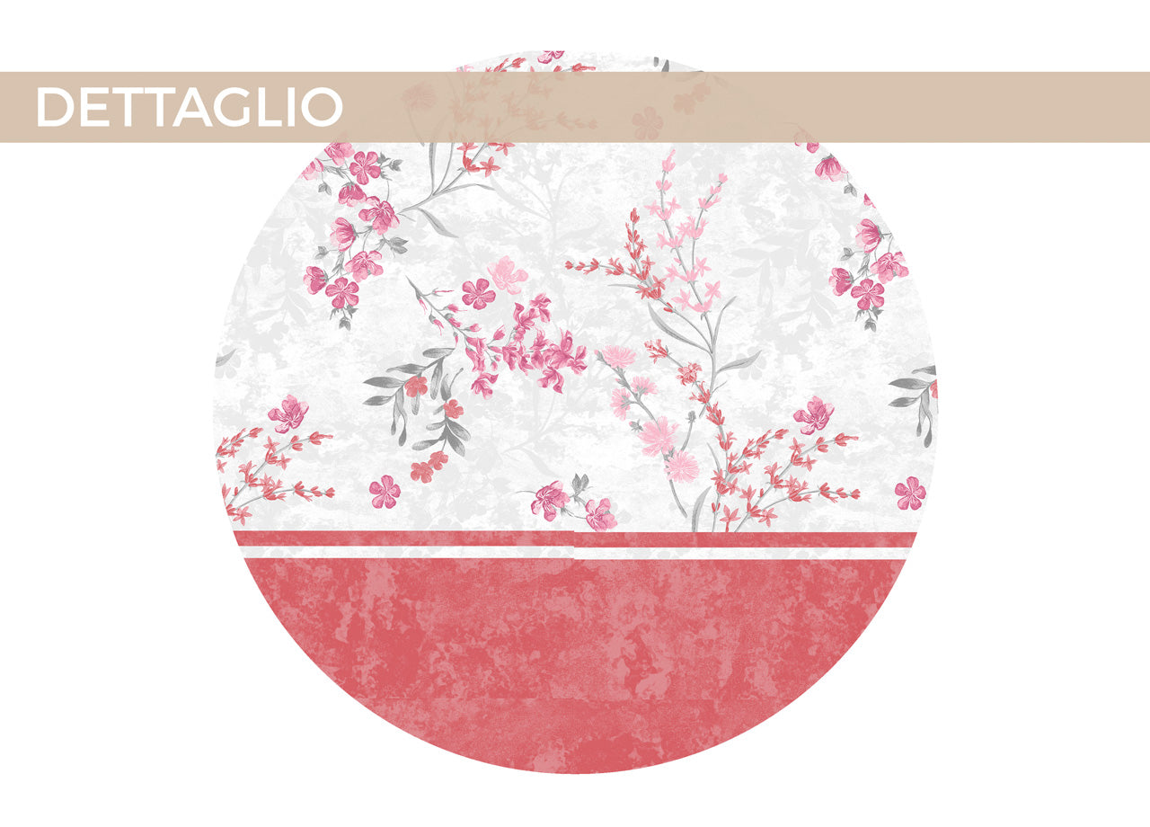 Completo Lenzuola In Morbida Flanella Made Italy Disegno Venezia C.N - 2 Piazze - Rosa