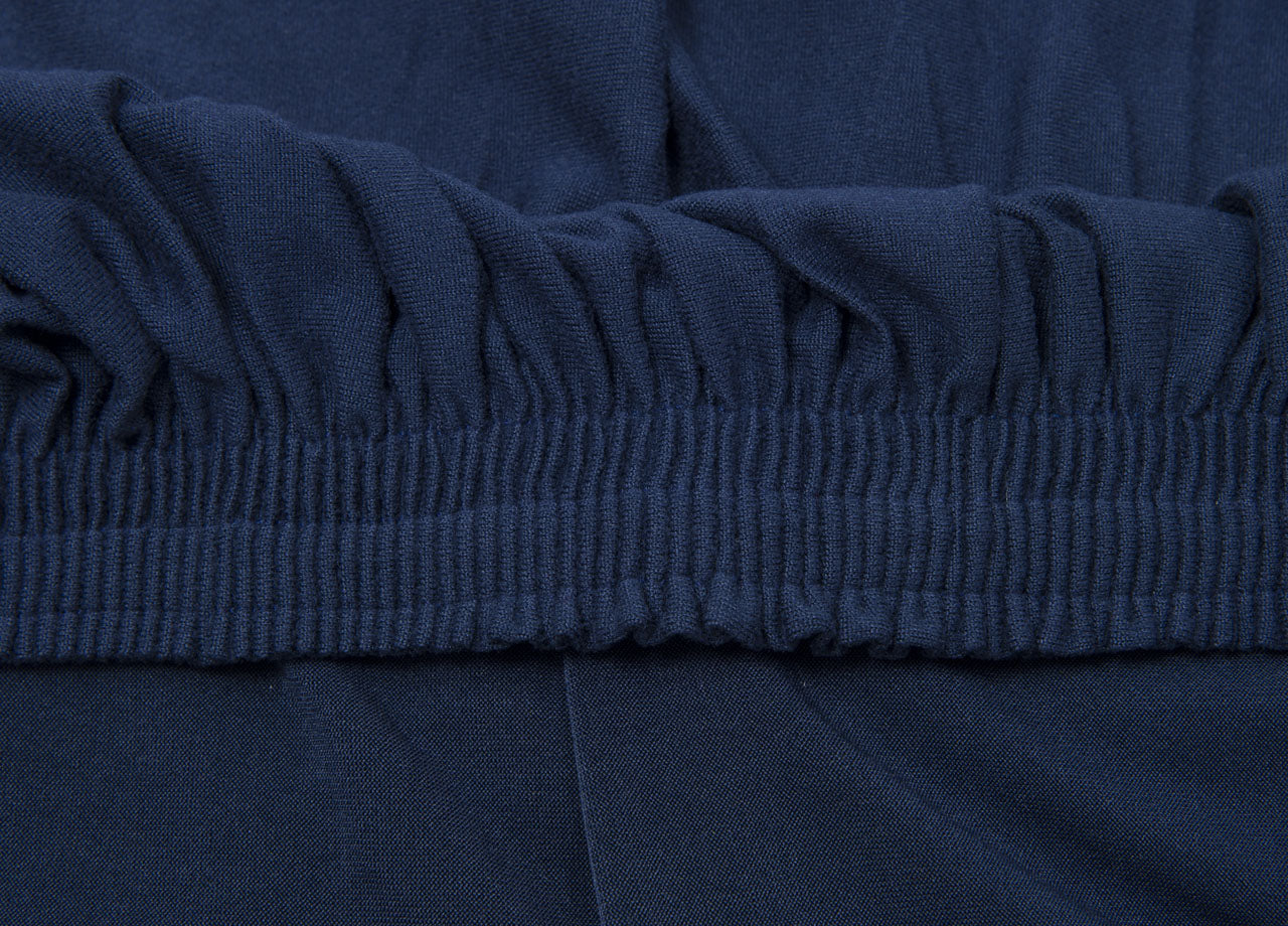 Copridivano Antimacchia Elasticizzato Penisola Componibile Tinta Unita Modello Perfetto - 2 Posti - Blu