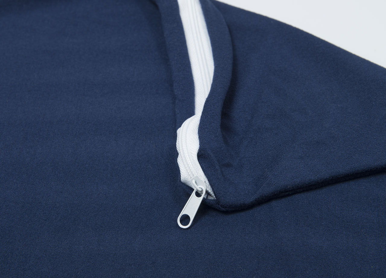 Copridivano Antimacchia Elasticizzato Penisola Componibile Tinta Unita Modello Perfetto - 2 Posti - Blu