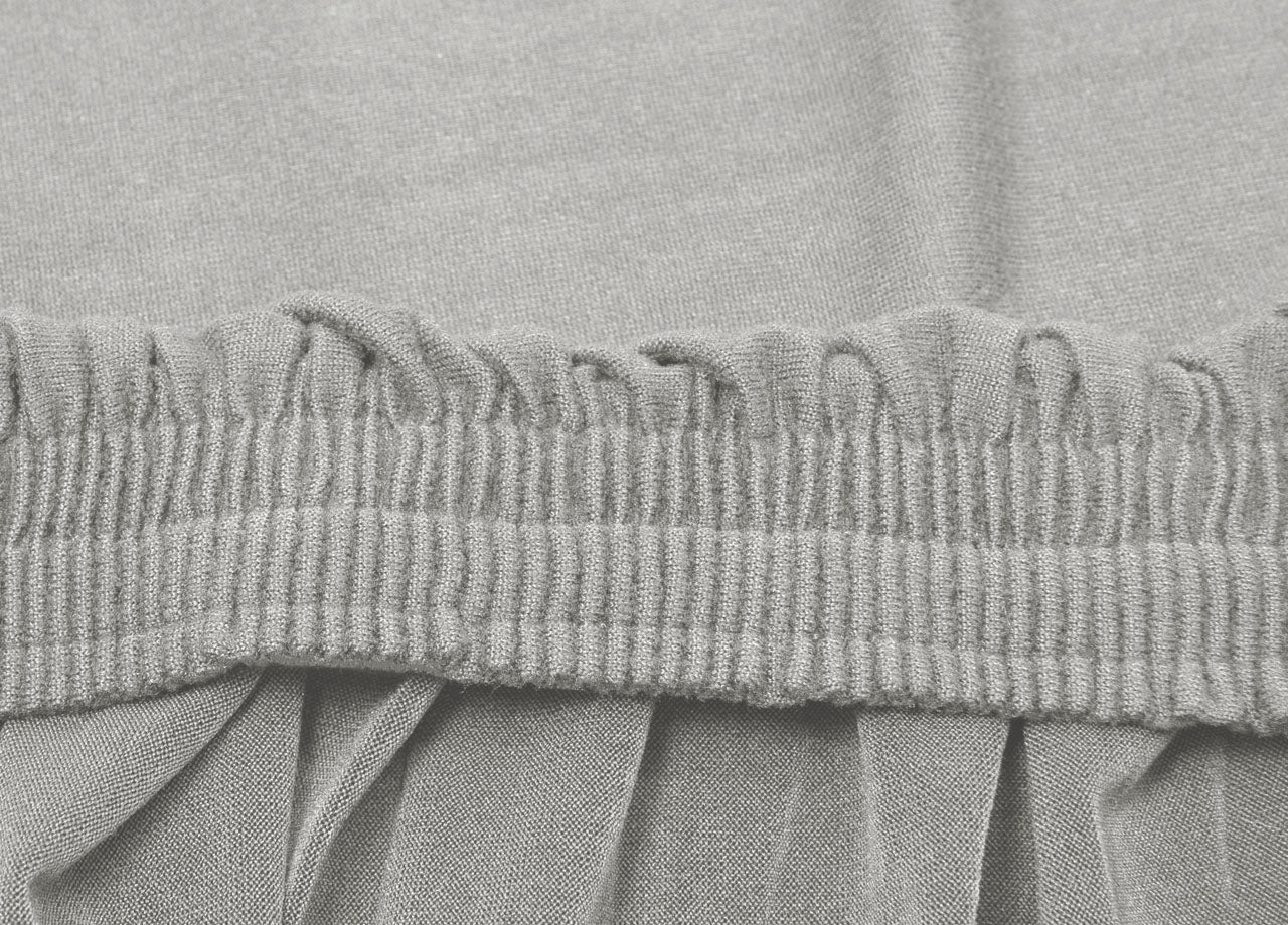 Copridivano Antimacchia Elasticizzato Penisola Componibile Tinta Unita Modello Perfetto - 3 Posti - Grigio Chiaro