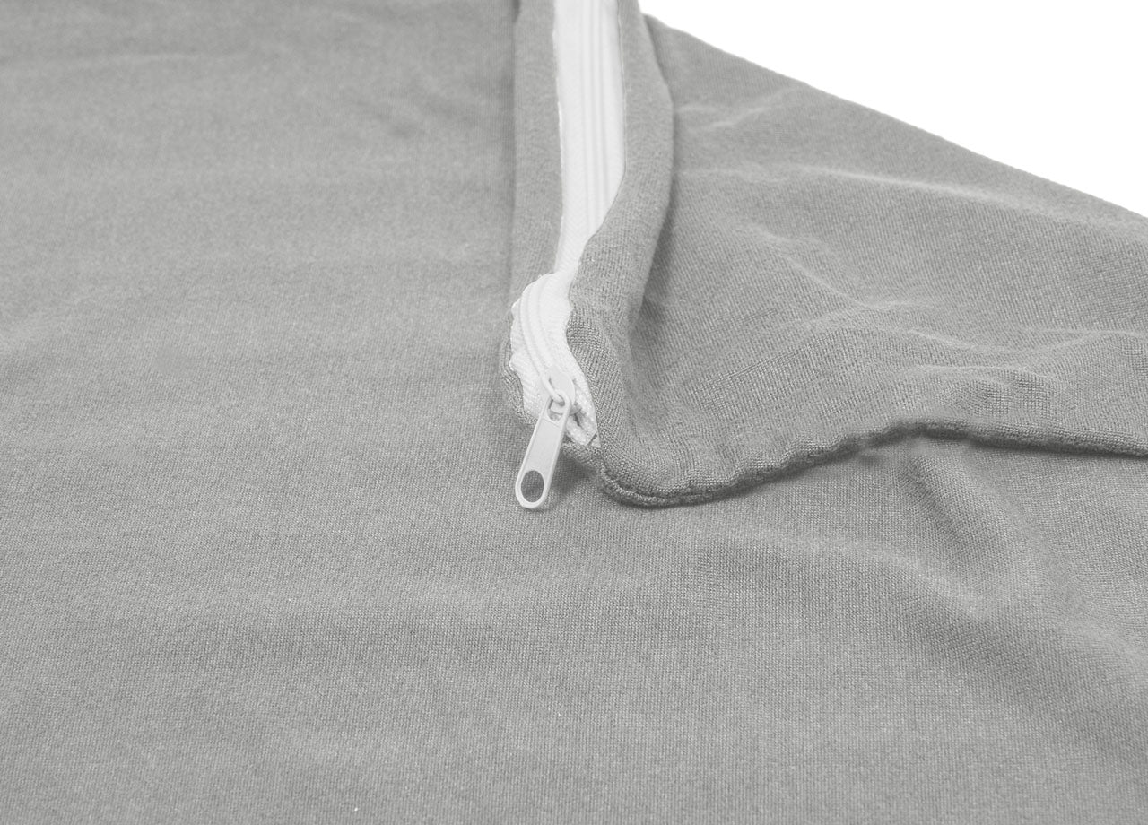 Copridivano Antimacchia Elasticizzato Penisola Componibile Tinta Unita Modello Perfetto - 3 Posti - Grigio Chiaro