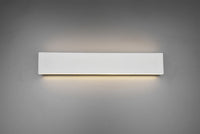 CONCHA APPLIQUE LED 9W · 2x 1000lm, 3000K BI-EMISSIONE METALLO COLORE BIANCO CON REGOLAZIONE D'INTENSITA' 3 STEP AD INTERRUTTORE L. 46,5CM P. 4,5CM