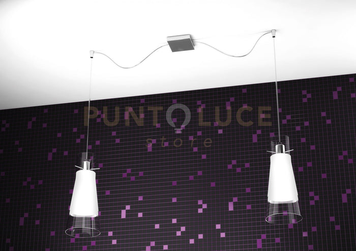 CONE SOSPENSIONE 2 LUCI SPOSTABILI 1079-S2-S