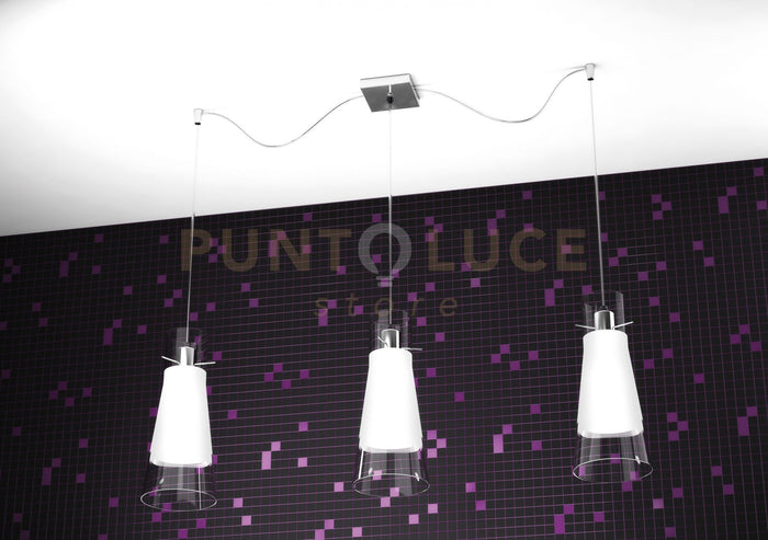 CONE SOSPENSIONE 3 LUCI SPOSTABILI 1079-S3-S