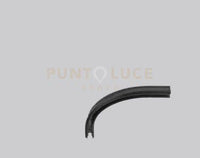 CONNESSIONE ANGOLO CURVO R30 DA INCASSO NERO