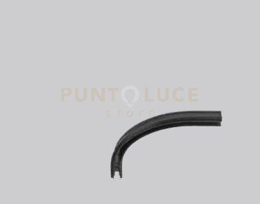 CONNESSIONE ANGOLO CURVO R30 DA INCASSO NERO