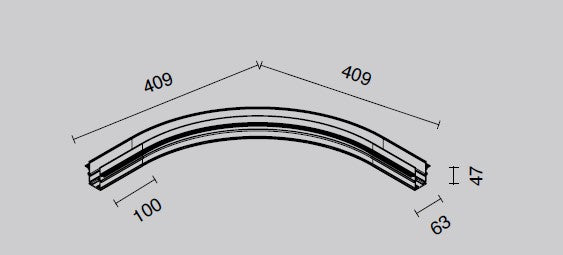 CONNESSIONE ANGOLO CURVO R30 DA INCASSO NERO