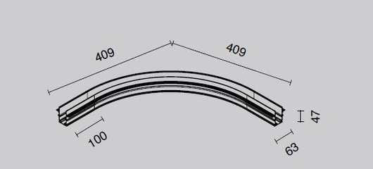 CONNESSIONE ANGOLO CURVO R30 DA INCASSO NERO