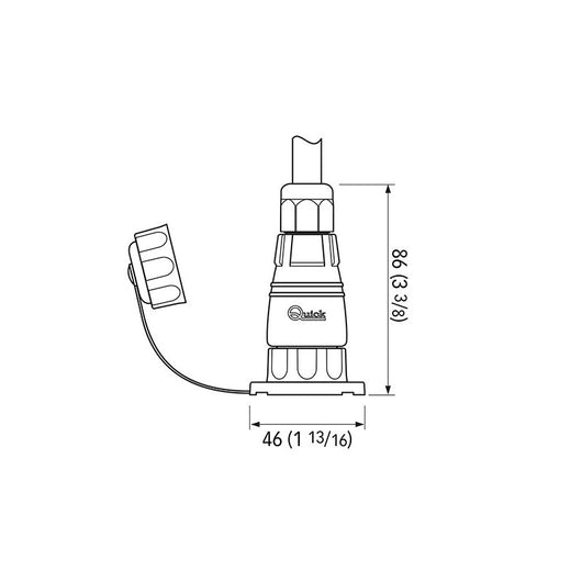 CONNETTORE HYPERTAC 3 CONTATTI