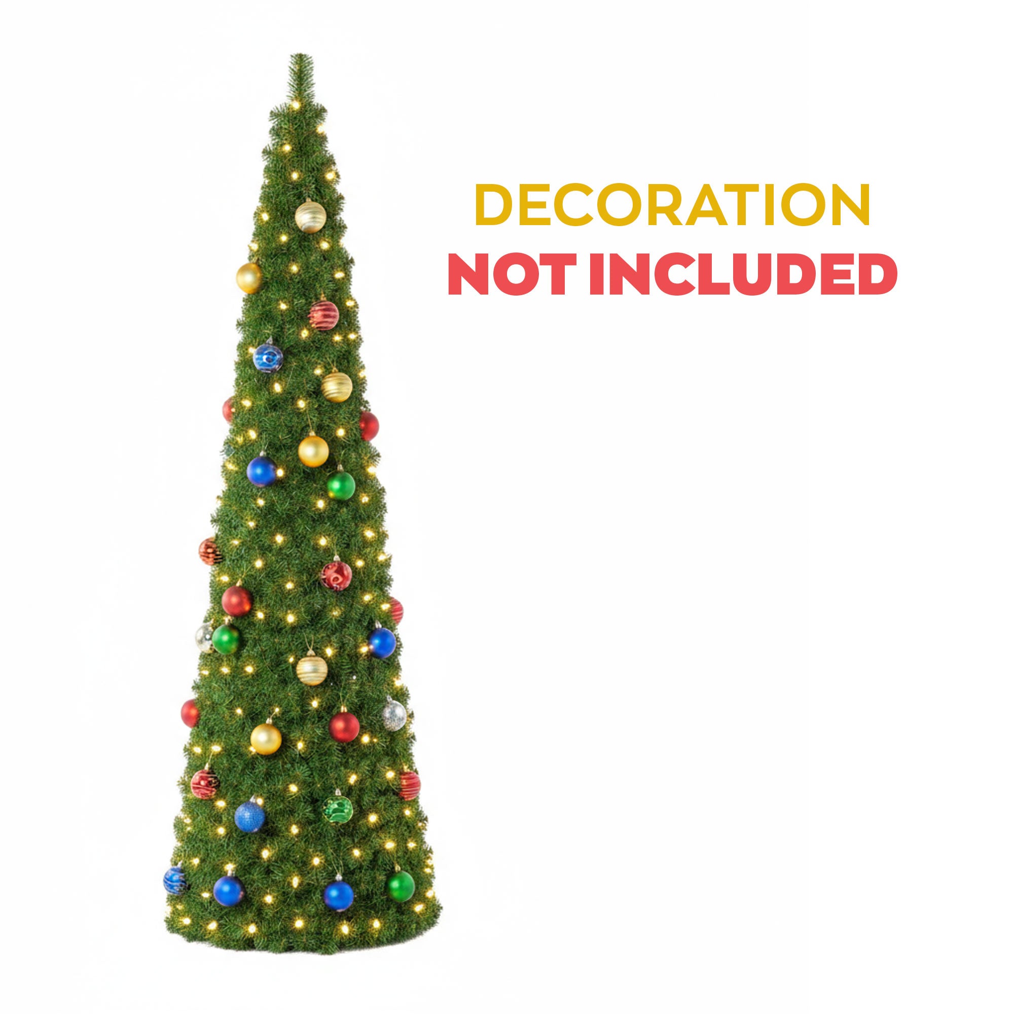Sugarplum - Albero di Natale a Cono con 720 Luci LED in PVC Ø70x240H cm