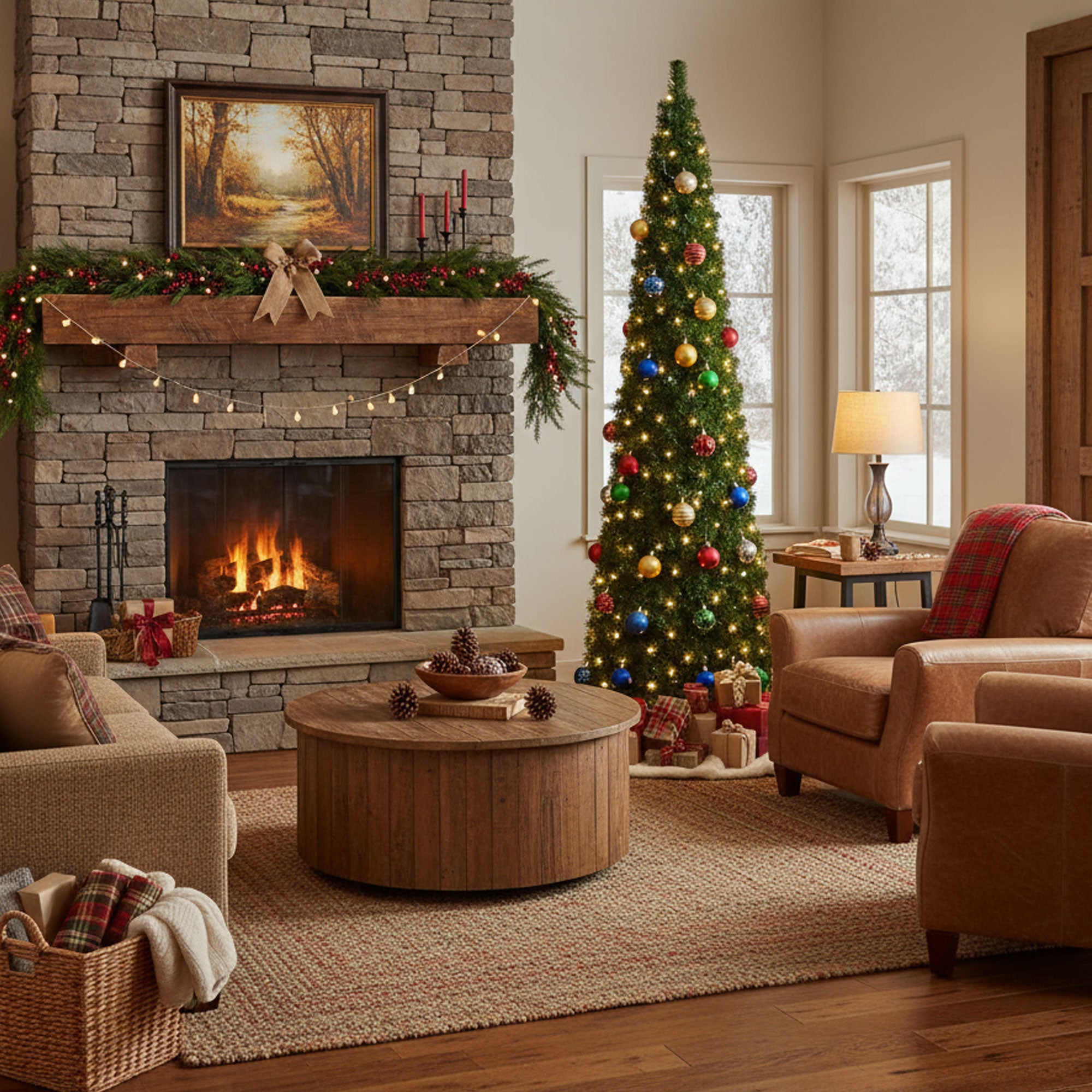 Sugarplum - Albero di Natale a Cono con 720 Luci LED in PVC Ø70x240H cm