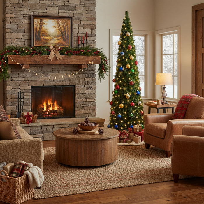 Sugarplum - Albero di Natale a Cono con 720 Luci LED in PVC Ø70x240H cm