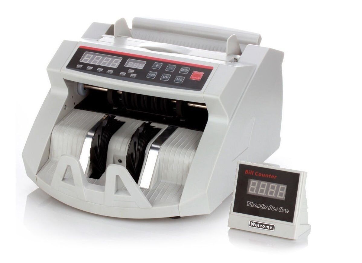 CONTABANCONOTE PROFESSIONALE RILEVATORE BANCONOTE FALSE CONTA SOLDI EURO DISPLAY