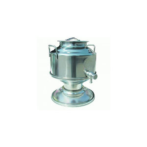 CONTENITORE ACCIAIO INOX PER OLIO 5 L CON BASE
