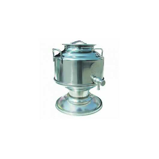 CONTENITORE ACCIAIO INOX PER OLIO 5 L CON BASE