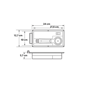 CONTENITORE DOCCETTA DA PONTE
