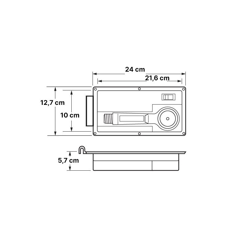 CONTENITORE DOCCETTA DA PONTE