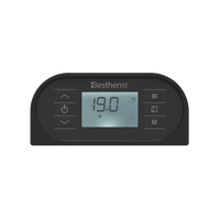 Radiatore elettrico fisso connesso WIFI con inerzia ceramica a secco 1500W ARIANE CONNECT orizzontale nero