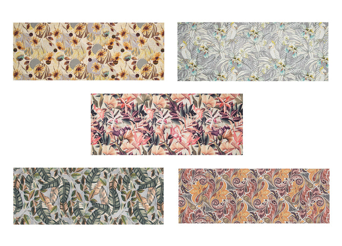 Tappeto Cucina Antiscivolo Stampa Digitale Emozioni Fantasie Floreali Astratte - 58x140 - Foresta