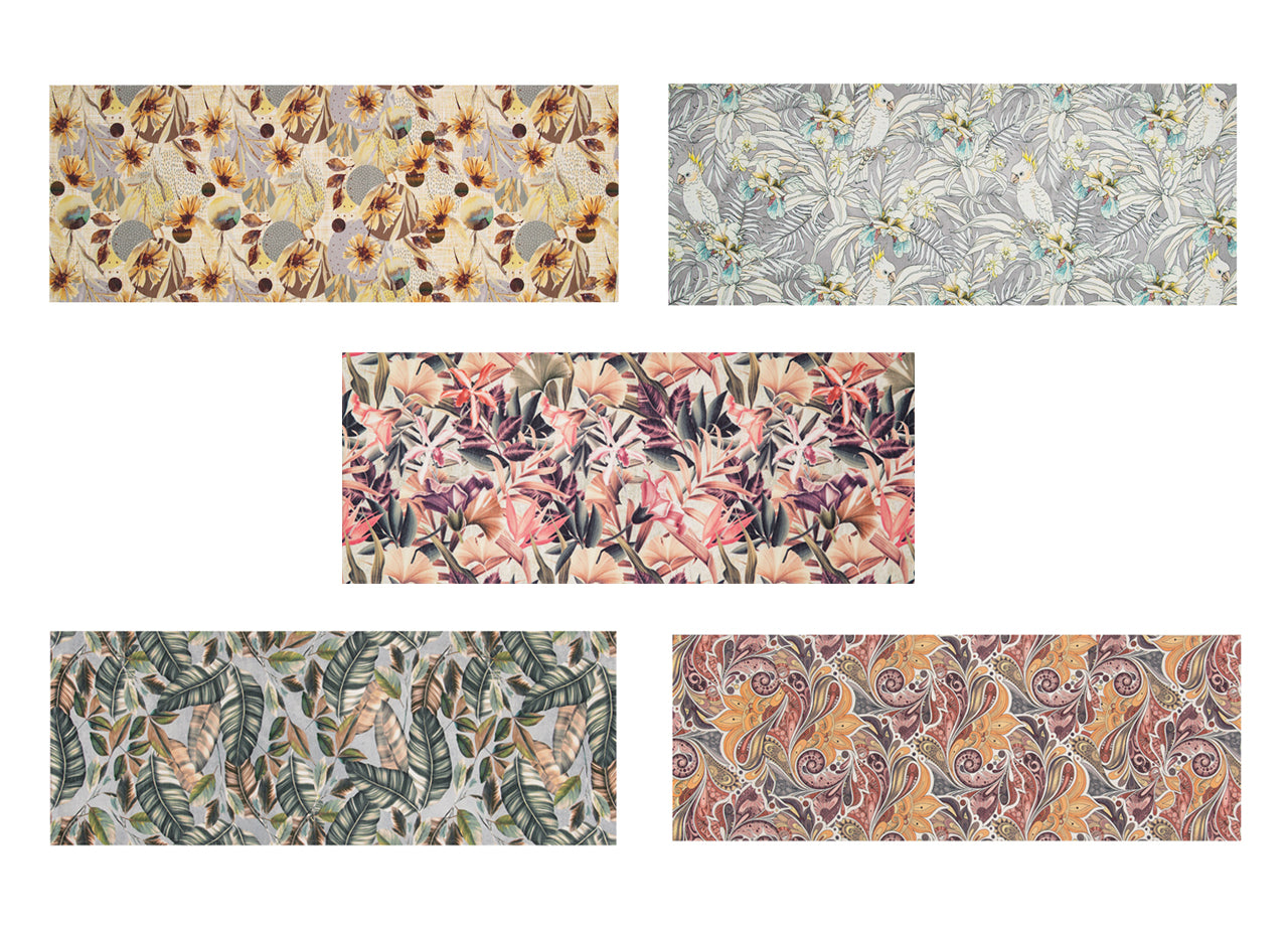 Tappeto Cucina Antiscivolo Stampa Digitale Emozioni Fantasie Floreali Astratte - 58x80 - Foresta